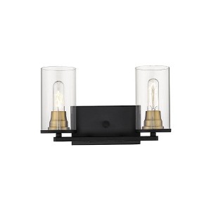 Millennium Lighting Burbank 2 - Light Vanity in  Matte Black/Heirloom Bronze - 1 of 1