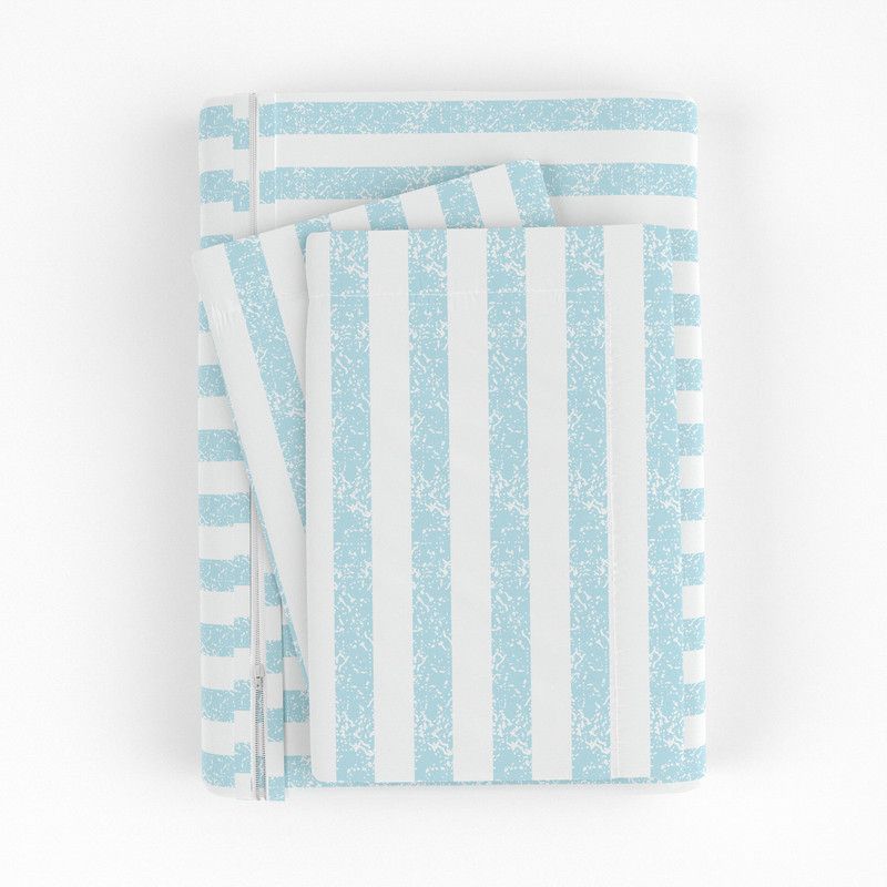 Stripe Pattern Premium Ultra Soft 3PC Duvet Cover & Shams Set, Easy Care - Becky Cameron (Shams Included), 5 of 12