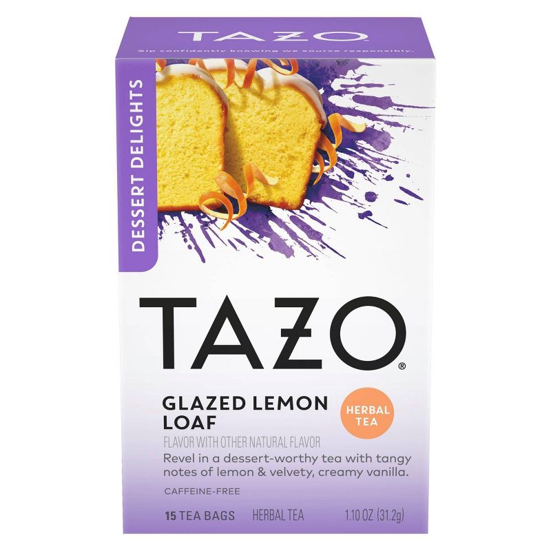 Tazo Glazed Lemon Loaf Dessert Delights Tea Bags - 15ct, 4 of 6