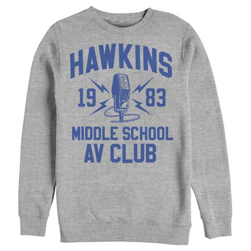 Men s Stranger Things Hawkins Av Club 1983 Sweatshirt Athletic