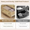 Rattan Dresser, Boho Tall Drawer Dresser with Storage, Wooden Closet Dressers， Freestanding for Bedroom, Nursery, Living Room - 3 of 4