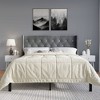 ChaletPosh Velvet Upholstered Bed with 2 Nightstands - 2 of 4