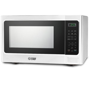 Commercial Chef 1.3 Cu. Ft. Countertop Microwave Oven, Touch Controls with Digital Display, 1000W, 12.4 Turntable, Push Button Door - 1 of 4