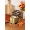 Transpac 12.8oz Ceramic Pumpkin Mug Fall Harvest Drinkware Green Indoor Tabletop Gift Dishwasher Microwave Safe - 2 of 3