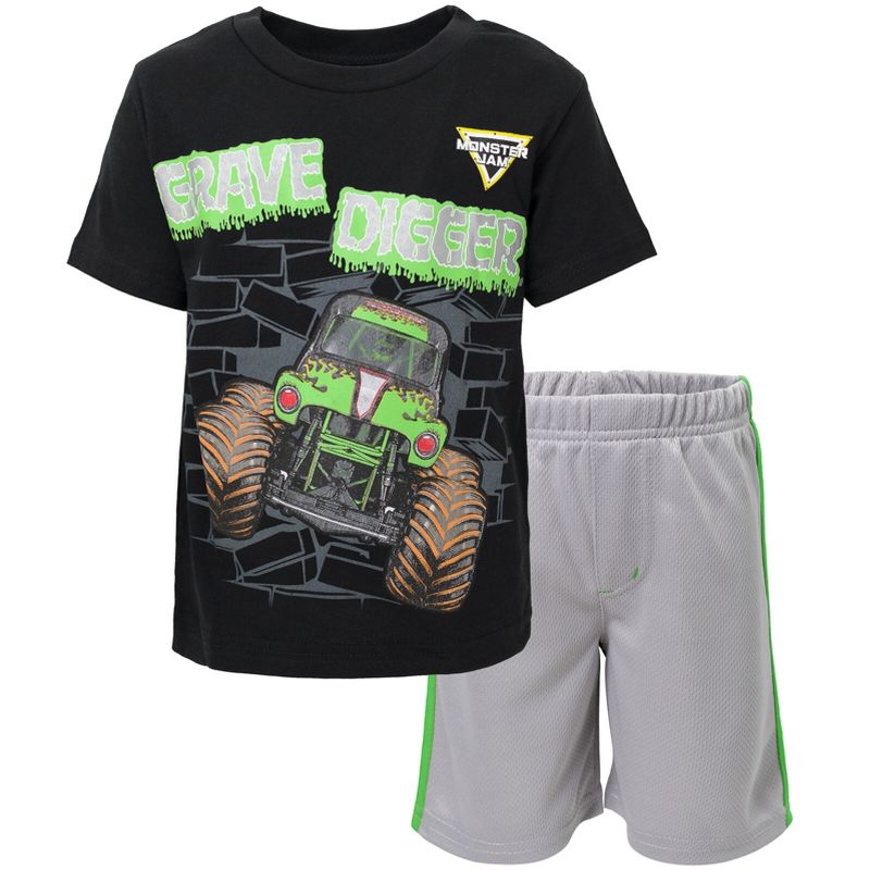Monster Jam Graphic T-Shirt and Shorts Outfit Set Toddler, 1 of 8