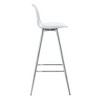 PAGED Bar Stools Set of 2 Modern PU Leather Counter Stools with Back and Metal Legs for Pub, Dining Room - 3 of 4
