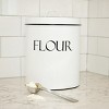 Outshine Co White Vintage Farmhouse Flour Canister with Lid - 2 of 4