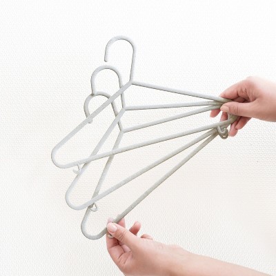 Speckled Gray Wheat Straw Baby Clothes Hangers - Pack of 30