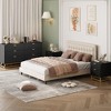 Dresser for Bedroom, 53.5" Large Dresser Organizer, 6 Drawer with Golden Metal Handle and Legs - 3 of 4