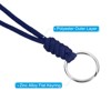 Unique Bargains Braided Wrist Polyester Keychain ID Card Lanyard with Hook 3 Pcs - 4 of 4