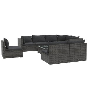 vidaXL Garden Lounge Set Grey - 1 of 4