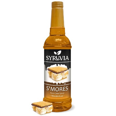 Syruvia S’mores Syrup - 25.4 fl oz. Premium Flavoring Syrup For Coffee