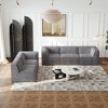 NicBex Couches for Living Room Modular L-Shaped Sectional Sofa Luxury Floor Couch Chenille Fabric Upholstered Sofa, 5 PC Free Combination - 3 of 4