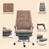TiramisuBest 400 lbs Big and Tall Office Chair, 160¡ã Recline, Coffee Polyester - 3 of 4