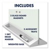 Quartet Desktop Magnetic Glass Dry-Erase Panel, 23 x 17, White Surface - 2 of 4