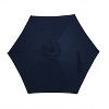 Sunnydaze Outdoor Aluminum Patio Table Umbrella with Polyester Canopy and Tilt and Crank Shade Control - 7.5' - 3 of 4