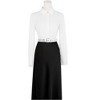 INSPIRE CHIC Women's Square Beads Rivets Inlay Punk Style Decorative Belt for Dresses Skirt - 4 of 4