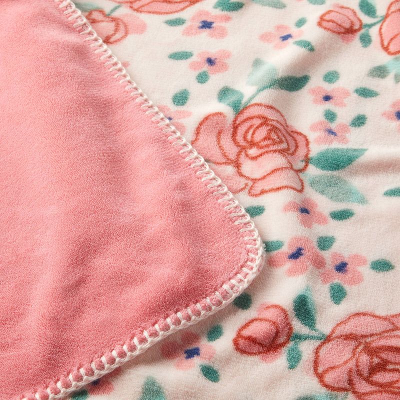 Plush Baby Blanket - Floral Blooms - Cloud Island&#8482;, 4 of 6