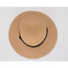Anna-Kaci Wide Brim Straw Sun Hat with Chin Strap and Black Cord Detail for Outdoor Protection and Stylish Shade - 3 of 4