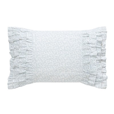 white ruffle throw pillow