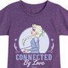 Girls' - Frozen 2 - Connected By Love Elsa Fitted Short Sleeve Graphic T-Shirt - 2 of 4