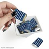 Big Dot of Happiness Navy Stripes - Mini Candy Bar Wrapper Stickers - Simple Party Small Favors - 40 Count - 2 of 4
