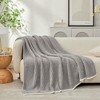 Snuggle Sac Fluffy Fuzzy Reversible Waffle Knit Blanket,Cozy Microfiber Throw,Classic Textured Design - 3 of 4