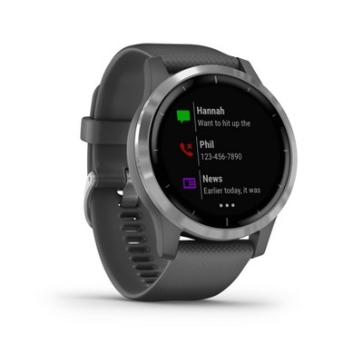 Garmin vivoactive 4 Shadow Gray with Silver Hardware, 3 of 9