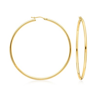 Ross-Simons Italian 18kt Yellow Gold Hoop Earrings