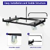 Acekool Steel Drywall Cart, Heavy Duty Panel Truck with 1500 lbs Capacity, 4 Silent Wheels, Platform Utility Cart for Panels, Lumber, Tables - 4 of 4