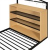 House Bed, Full Size Toddler Floor Bed With Warm LED Lights, Side Shelves, Metal Slats, House Floor Bed For Kids, No Box Spring Needed - 3 of 4