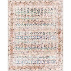 Hauteloom Rust Maligaya Distressed Washable Area Rug - 1 of 4