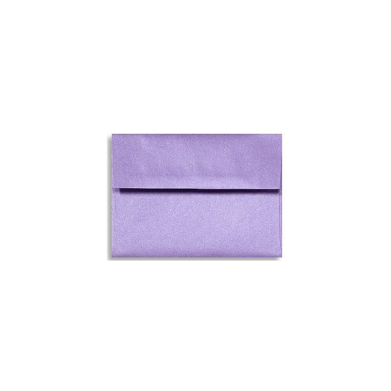 LUX A6 Invitation Envelopes 4 3/4 x 6 1/2 50/Box Amethyst Metallic 5375-17-50, 1 of 2