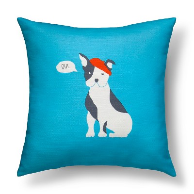 French Bulldog Throw Pillow - Surya 