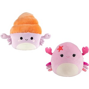 Squishmallows 10" Arco The Hermit Crab & Cailey The Crab 2-Pack Sealife Squad Plush - Collectible Sea Stuffed Animal Toy - Gift for Kids, Girls & Boys - 1 of 4