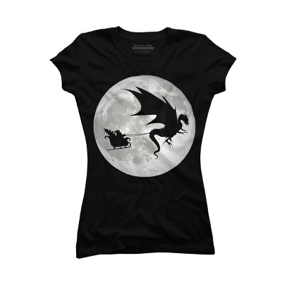 Junior's Design By Humans Christmas Santa Claus By NekoShop T-Shirt