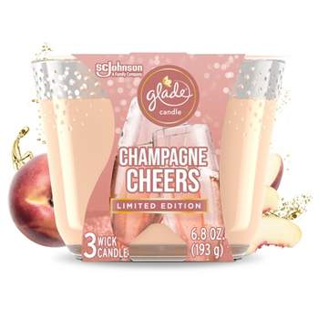 Glade 3 Wick Candle - Champagne Cheers - 6.8oz