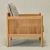 KINWELL Mid-Modern Accent Chair with Jute Rope Arms & Top-Grain Leather Upholstery - 4 of 4