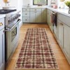 Machine Washable Geometric Living Room Rugs, Soft Non Slip Plaid Bedroom Rugs, Modern Low Pile Throw Carpet for Dining Room - 4 of 4