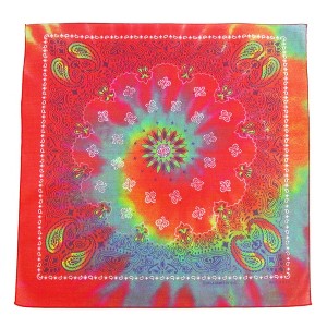 CTM Tie Dye Paisley Print Bandana - 1 of 1