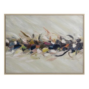 Yosemite Home 'Accents' - 47" Wx35 H Wall Art Hand Painted on Canvas, Framed - 1 of 4