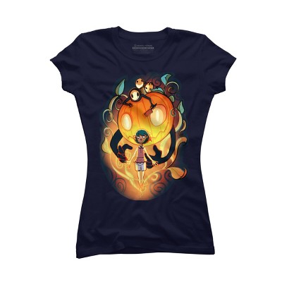 Junior's Design By Humans Halloween Spirit By AshenWorks T-Shirt