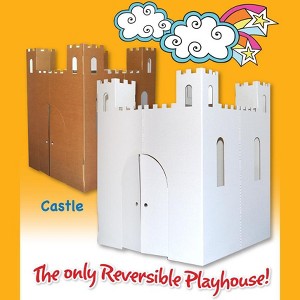 Easy Playhouse Blank Cardboard Castle Kids Art & Craft - 1 of 4