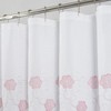 RT Designers Collection Tiffany Embroidered Stylish Shower Curtain 70" x 72" Blush - 2 of 4