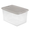 Sterilite Latching Hinged See-Through Plastic Stacking Storage Container Tote - 3 of 4