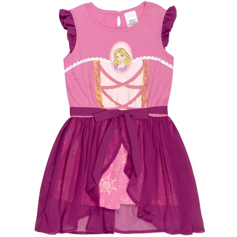 Disney Princess Moana Frozen Rapunzel Jasmine Belle Girls Romper and Skirt Toddler, 1 of 9