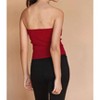 Women's Rey Lurex Rib Corset Top - CRESCENT - 2 of 4