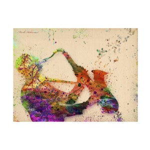 Trademark Fine Art -Mark Ashkenazi 'Saxophone' Canvas Art - 1 of 4