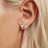 5 Pairs 14K Gold Plated Stud Earrings for Women, Hypoallergenic Earring Sets for Multiple Piercing, Premium Cubic Zirconia Studs - 4 of 4