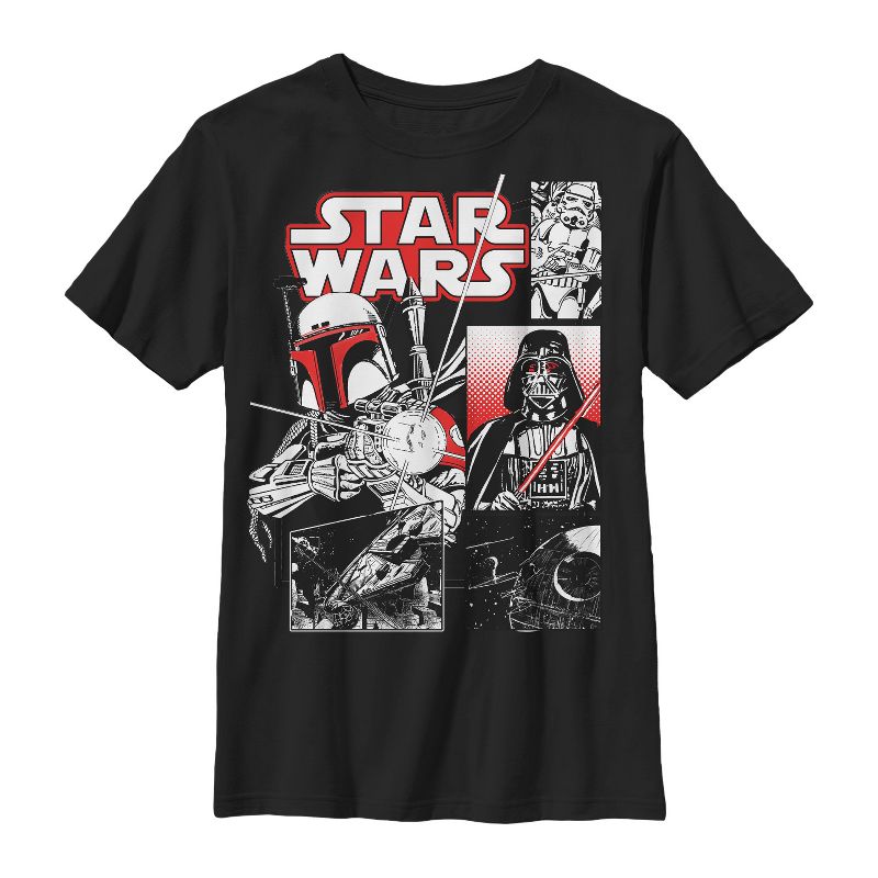 Boy's Star Wars Bad Guy Panel T-Shirt, 1 of 5